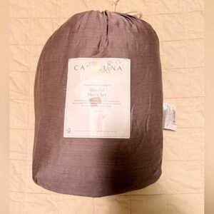 Casaluna Blissful Brown Sheet Set Queen bamboo rayon